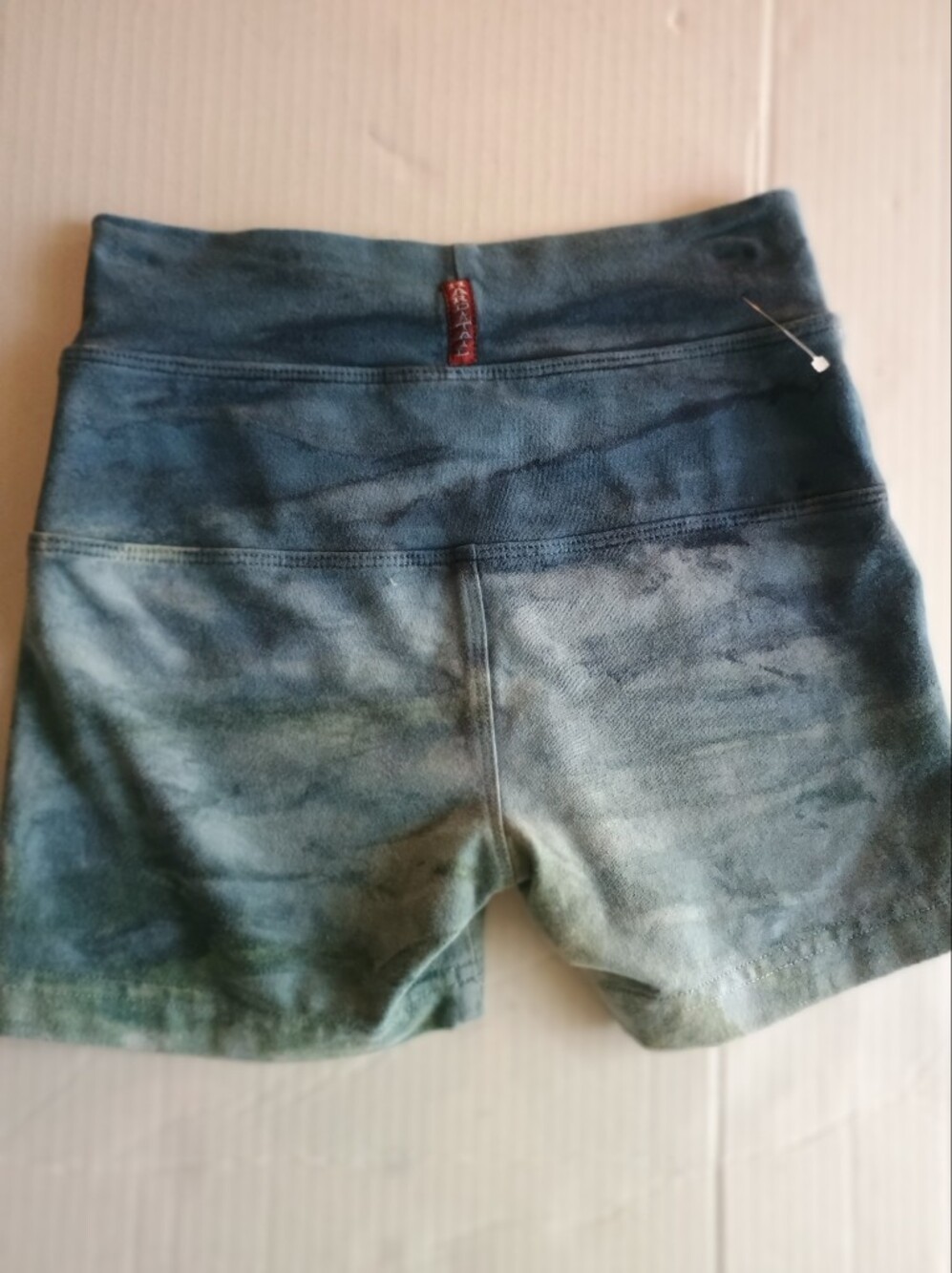 Hard Tail Slate Blue Tie-Dye Shorts with Tag Size XS Cotton Lycra
